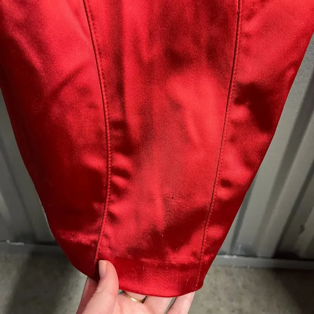 Bebe Red Strapless Midi Dress - Picture 7 of 10